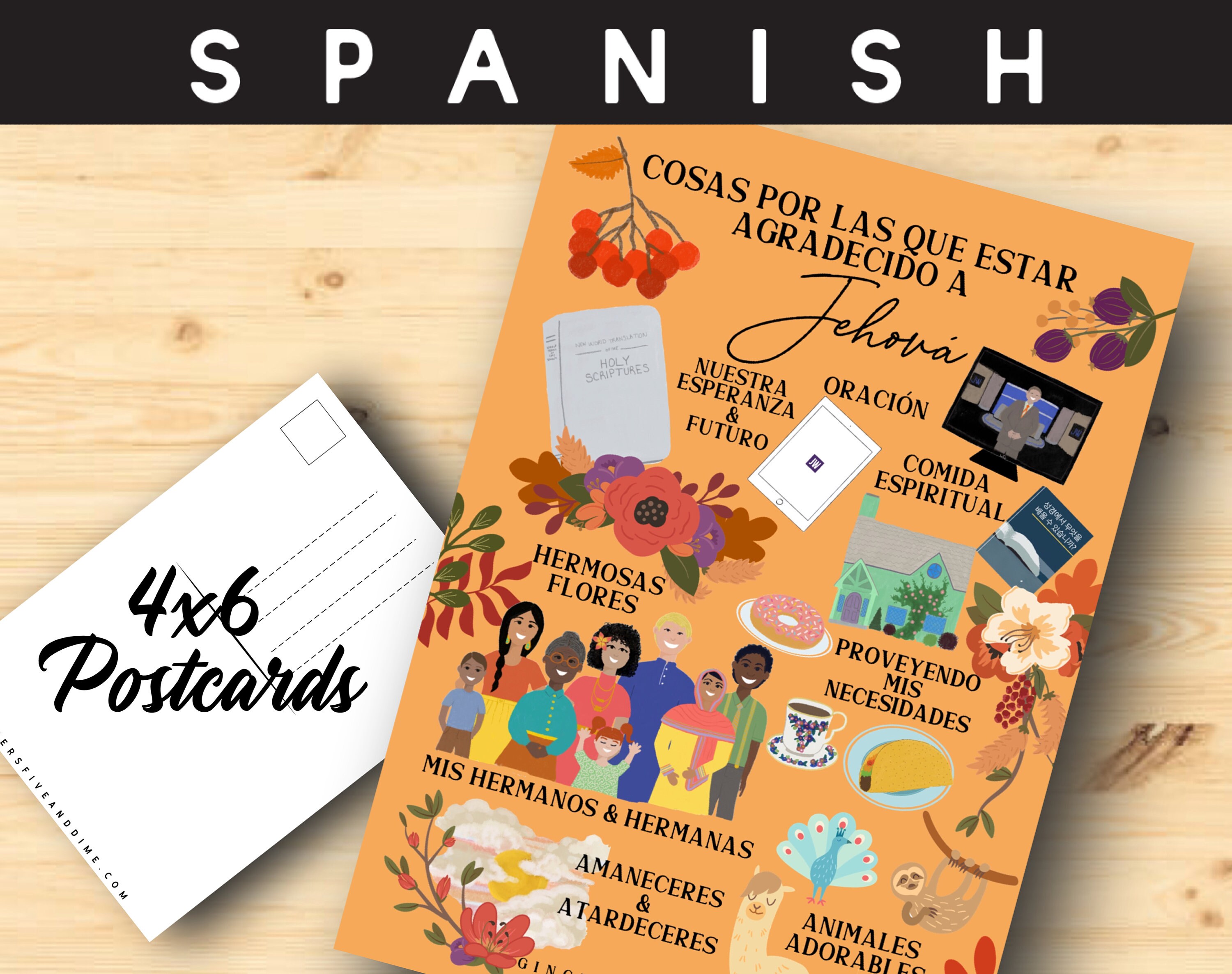 JW Postcards Spanish Things To Be Grateful to Jehovah For - Pandemic …