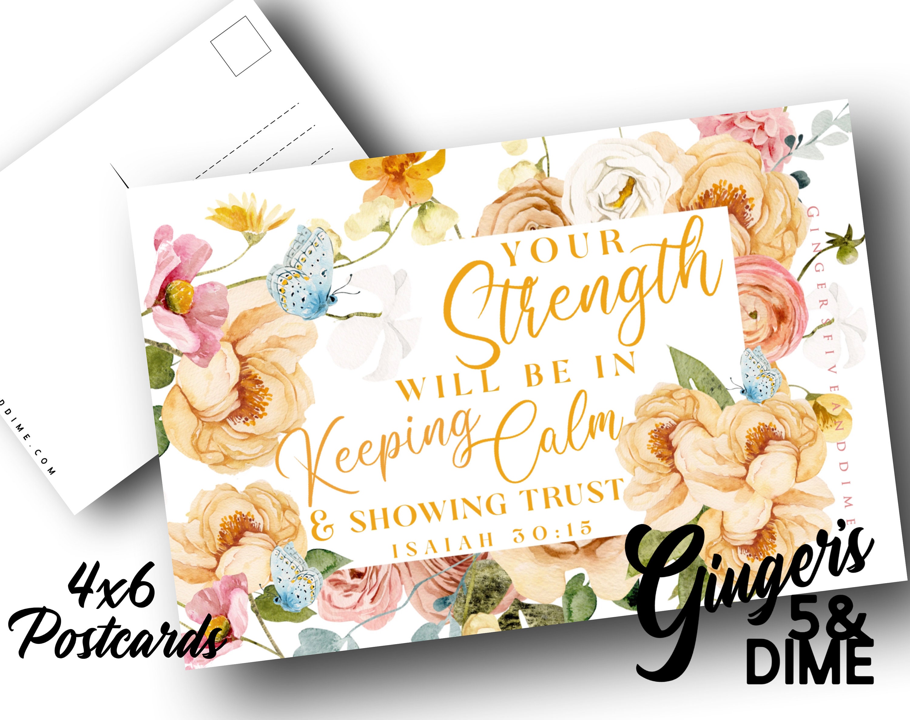 JW Postcards Your Strength Will Be In Keeping Calm and Showing Trust …