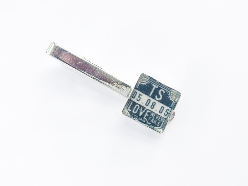 Dedication /& Baptism Custom Date and Initials Tie Clip JW Brothers Gift Assembly Convention