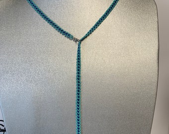 Aurora Borealis Beaded 3 strands cascaded necklace and Wraparound Bracelet set Art.2445 demi-set collectibles