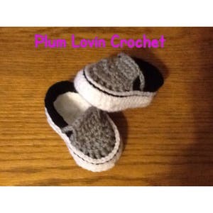 Vans style shoe, crochet Vans