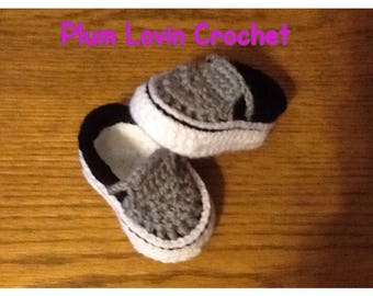 Vans style shoe, crochet Vans