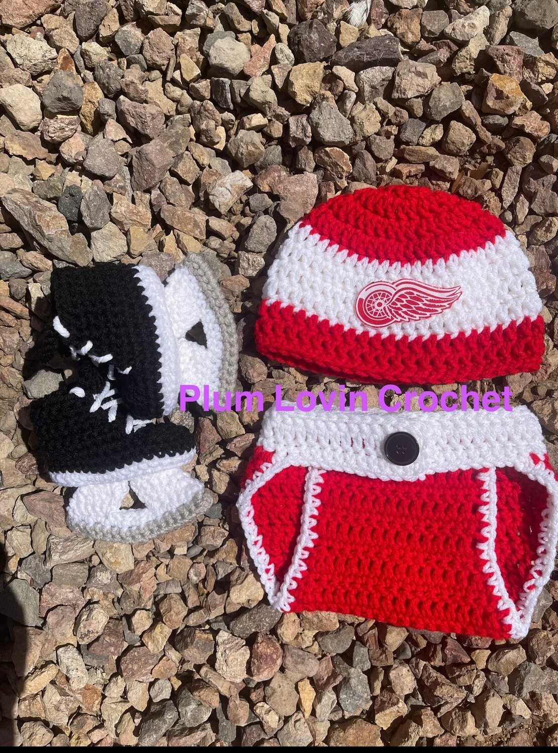 Newborn & Infant Detroit Red Wings White/Red Dream Team Hat, Pants