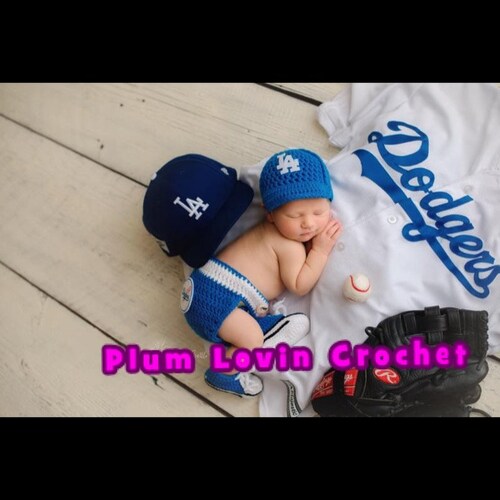 LA Dodgers Inspired Crochet Outfit 