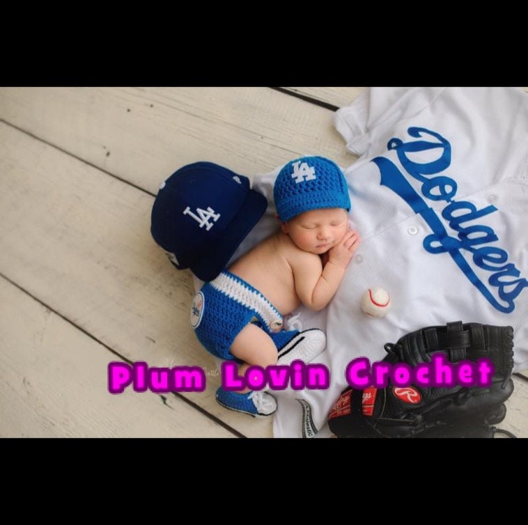 LA Dodgers Inspired Crochet Outfit 