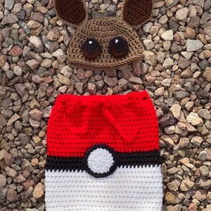 Crochet ball cocoon swaddle/snuggle/cuddle with beanie.