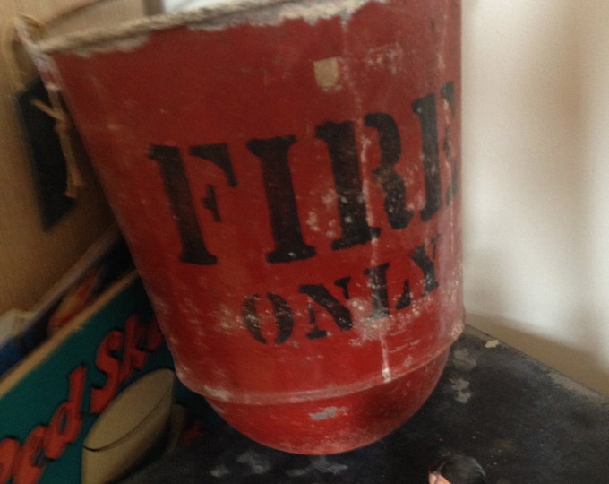 Vintage Fire Bucket Antique Fire Bucket Etsy