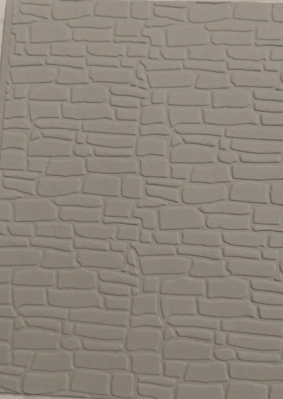 Brick Wall Embossed Embossed Cardstock Embossed Sheets Etsy