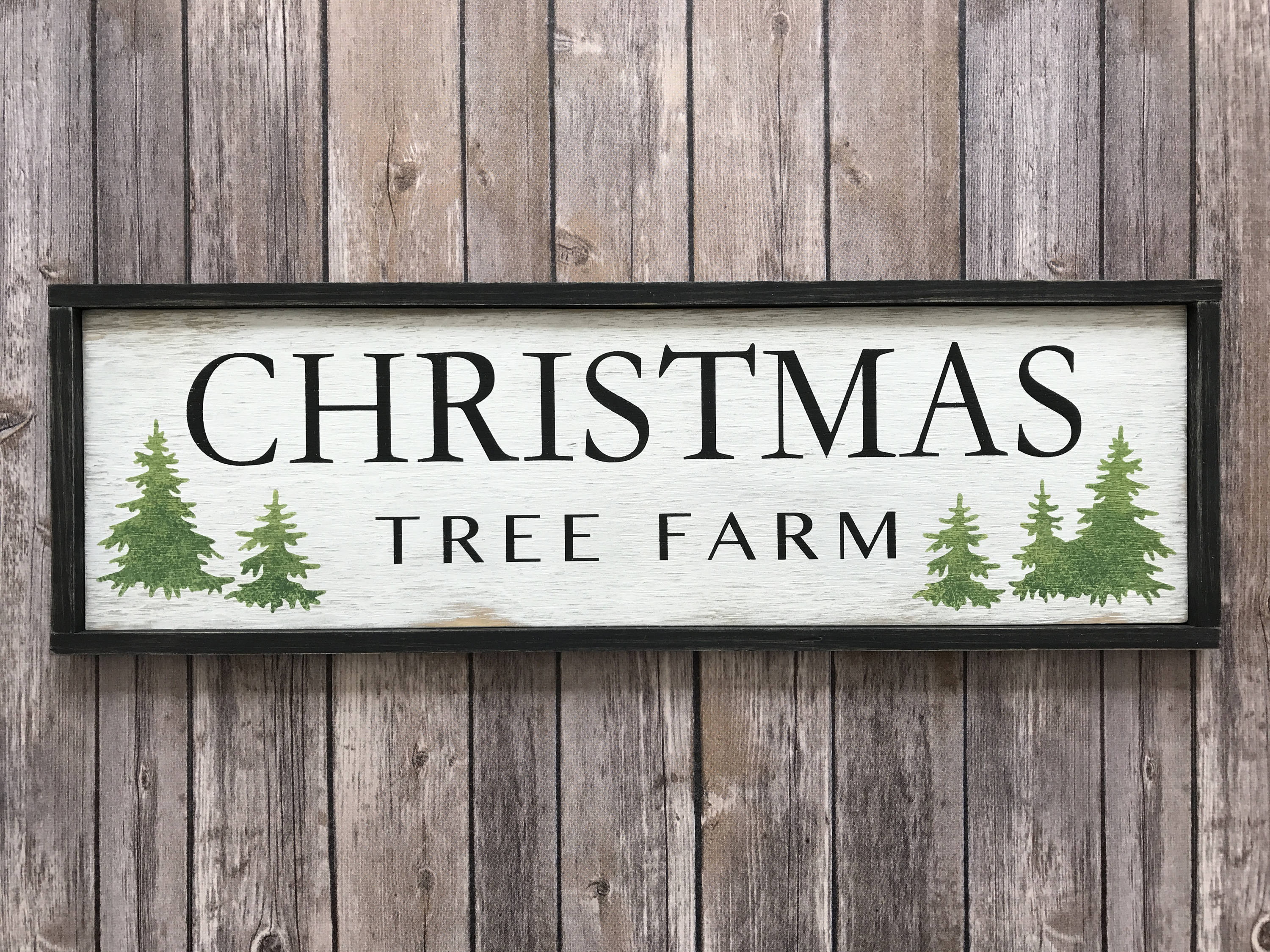 Christmas Tree Farm Sign Rustic Christmas Sign 7H x Etsy