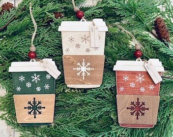 Porta tarjetas de regalo para taza de café / Tarjeta de regalo NO incluida / 4,25" de ancho x 5,25" de alto x 5/8" de profundidad