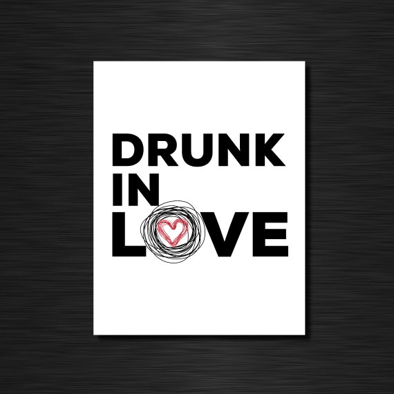 Drunk in love Valentines' Day cards | Etsy