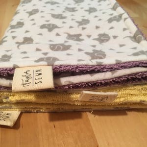 Playful Elephant Baby Burp Cloth