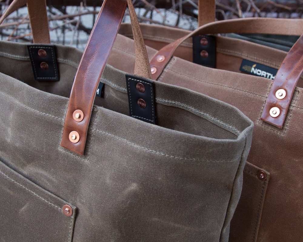 Men's Tote Collection 2016 Waxed Canvas FREE Standard - Etsy