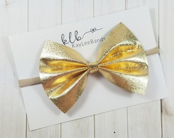 big gold bow etsy
