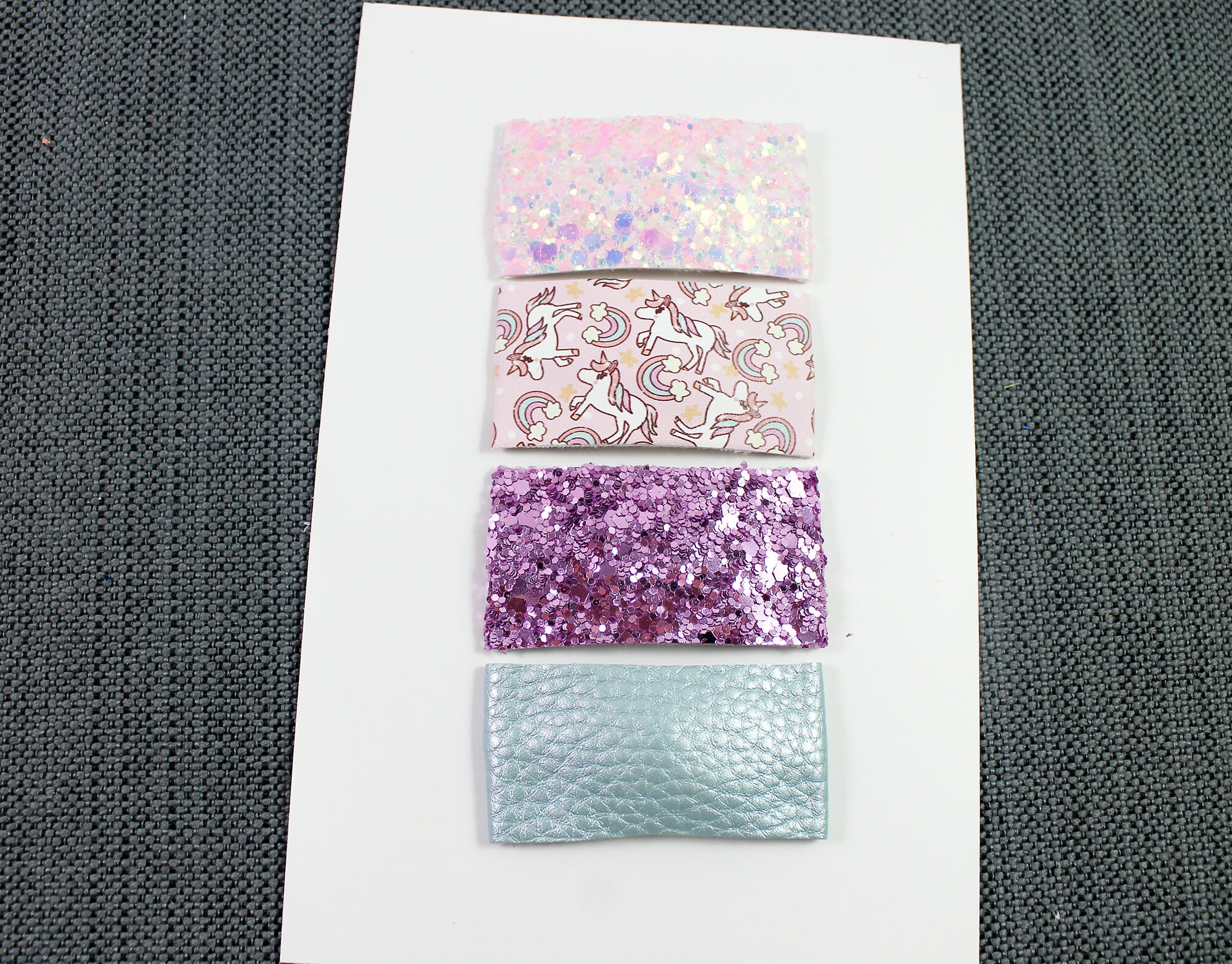 Unicorn Hair Clip - Iridescent Glitter - Snap Hair Clips - Girls Barr…