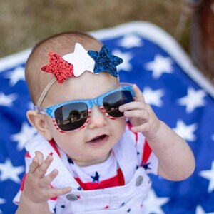 Star 4th of July Headband - Baby Girl Headband - Patriotic Headband - Red White Blue Hair Clip