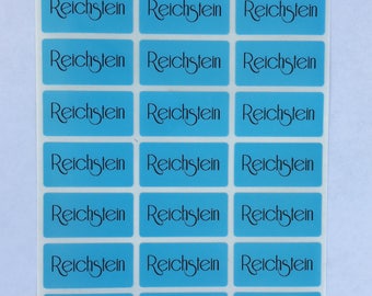 81 Blue Personalize Waterpoof Labels Stickers