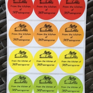 60 Custom Glossy Homemade Handmade Thank You Product Order Envelope Seal Stickers