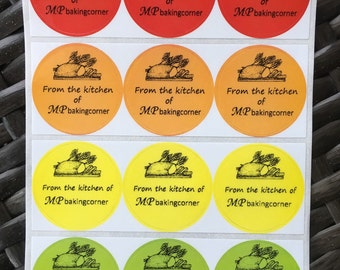 60 Custom Glossy Homemade Handmade Thank You Product Order Envelope Seal Stickers