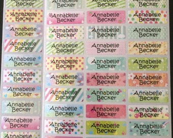 78 Personalize Waterproof Shimmer Craft Name Label Stickers