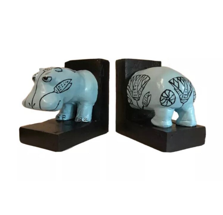 Egyptian William Hippo Bookends Etsy