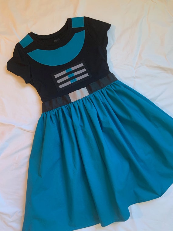 Cara Dune/ The Marshall/Mandalorian- inspired comfy t-shirt dress for girls, sizes 2- 14/16