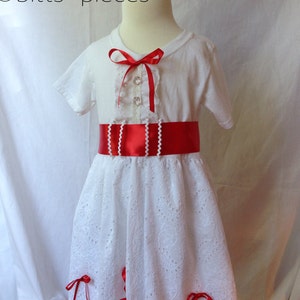 Mary Poppins inspired comfy t-shirt dress sizes 2, 3, 4, 5, 6/6x, 7/8