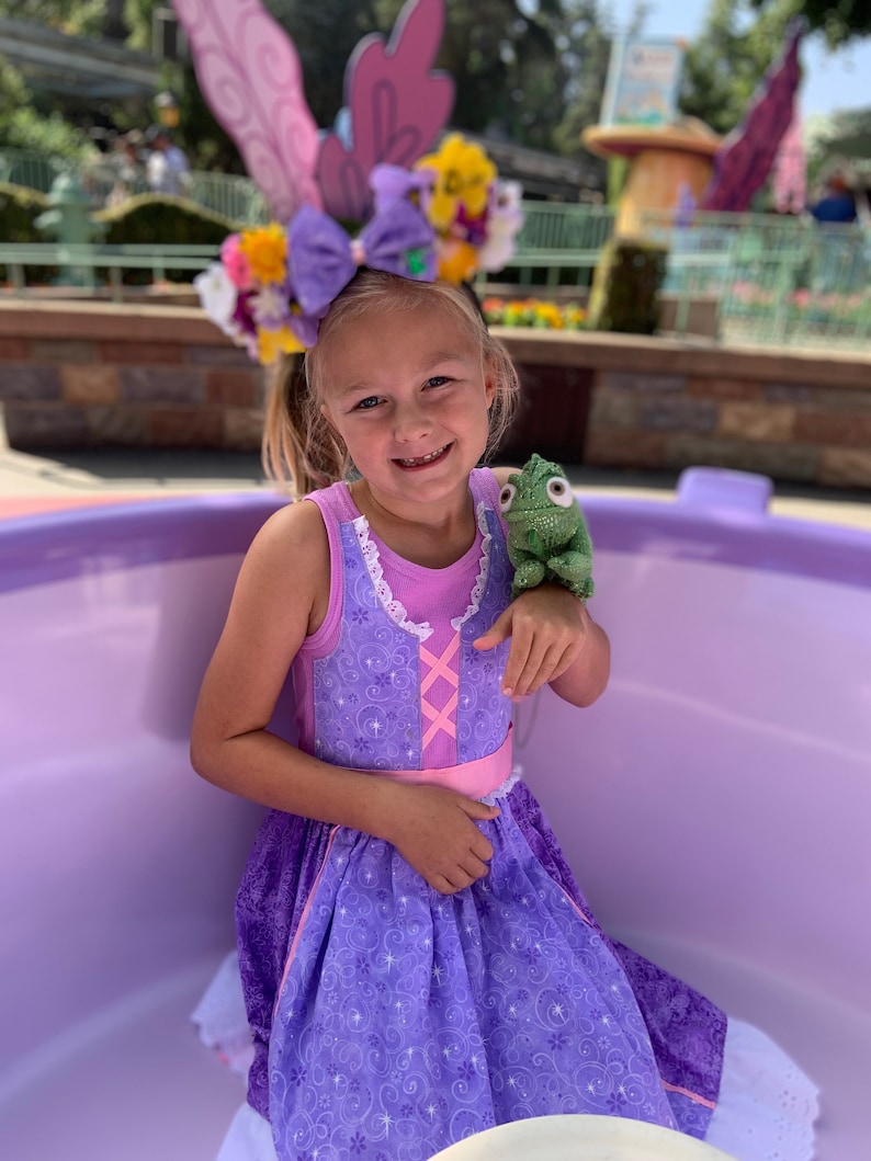 Rapunzel From Tangledinspired Comfy Tank Top Dress for Big Etsy