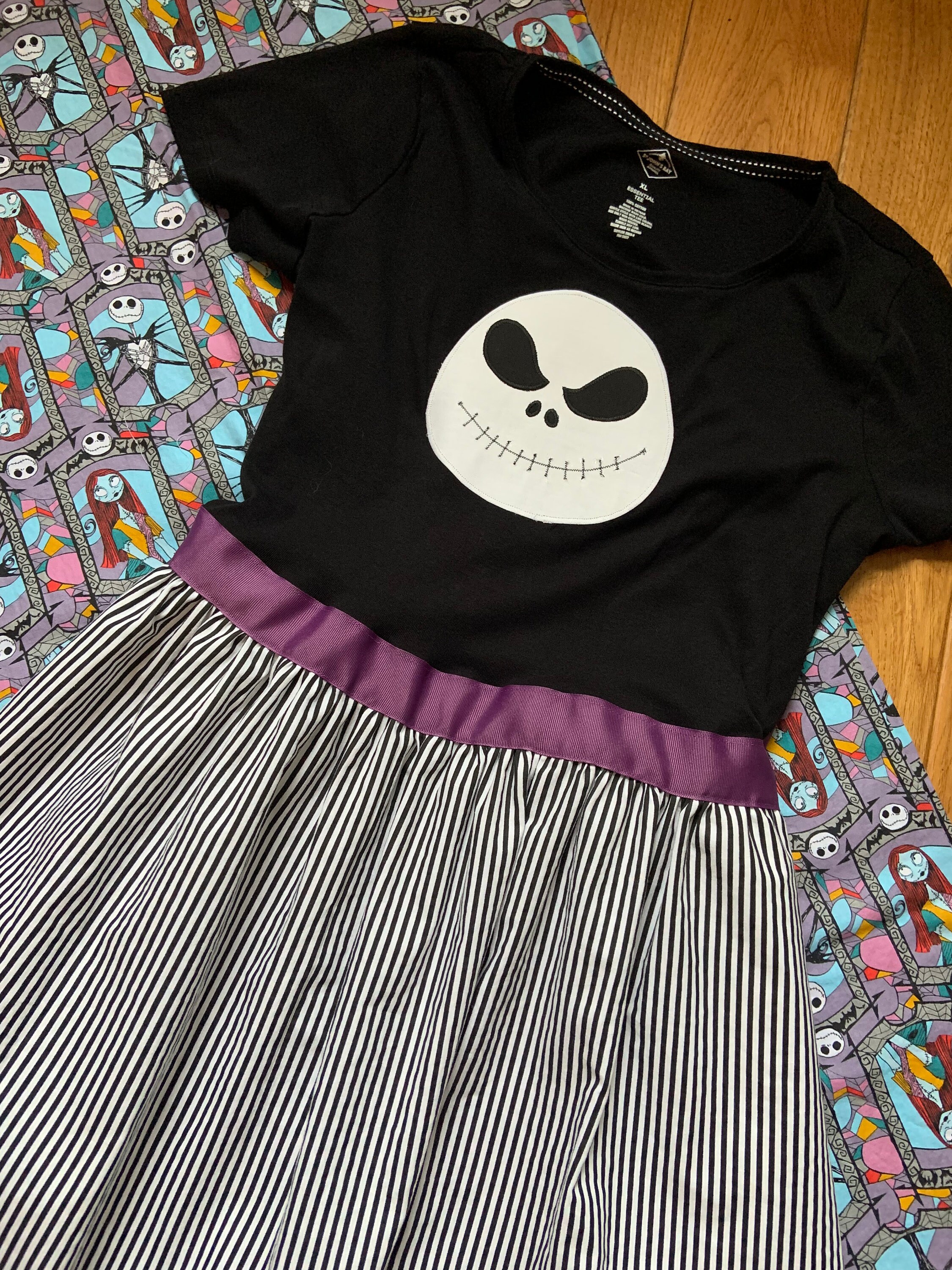 Jack Skellington From "nightmare Before Christmas"- Inspired T-shirt Dress  for Women, Sizes S, M, L, XL, XXL - Etsy