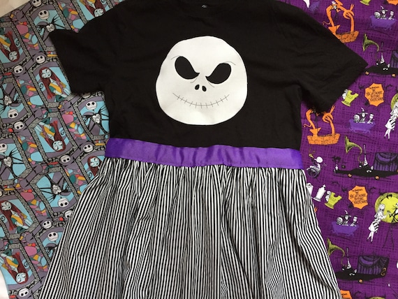 white christmas dresses Disney Nightmare Before Christmas Everybody Scream Long Sleeve Patchwo –  Ambrie