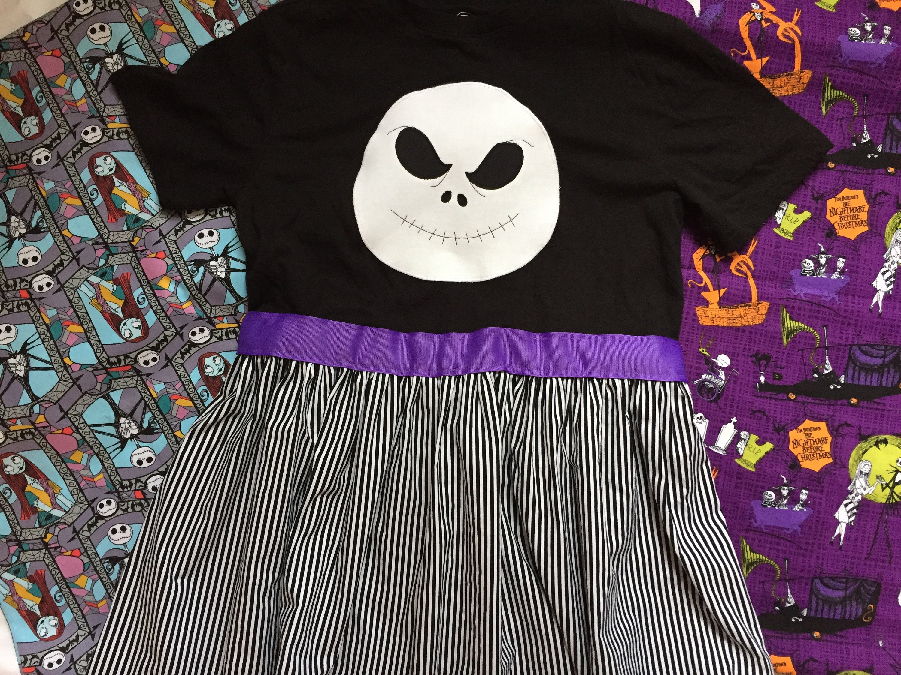 nightmare before christmas shirt dress The Nightmare Before Christmas Sally Patchwork Jagged Dress