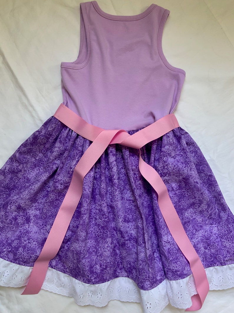 Rapunzel From Tangledinspired Comfy Tank Top Dress for Big Etsy