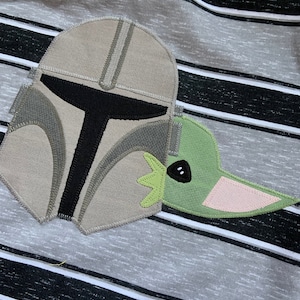 Boys&#39;/Unisex Mandalorian/baby Yoda/Grogu- inspired T-shirt