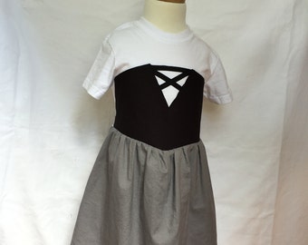 Vestido tipo camiseta cómodo inspirado en La Bella Durmiente, tallas 2, 3, 4 y 5 (edades 2-3, 3-4, 4-5, 5-6)