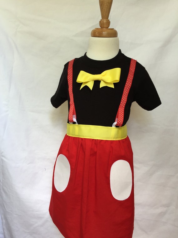 Mickey Mouse inspired Comfy T shirt Dress Sizes 2 3 4 and 5