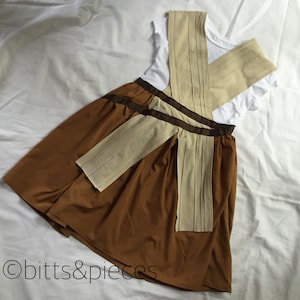 Rey from Star Wars inspired T-shirt dress for Big Girls-- sizes S, M, L, XL (ages 6-12)