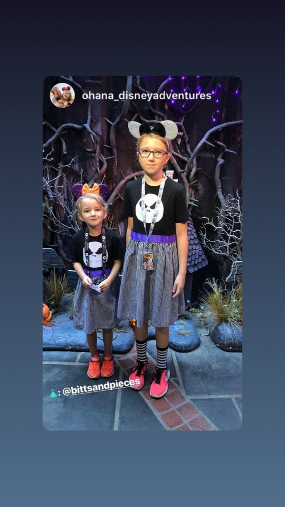 Jack Skellington From "nightmare Before Christmas"- Inspired T-shirt Dress  for Girls, Sizes 2- 16 - Etsy