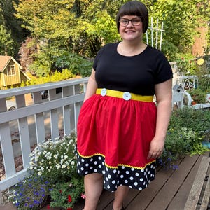 mickey mouse t shirt dress Mickey Mouse inspired T-shirt Dress with Pockets for Women