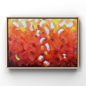 Abstract Oil Painting, Red Art, Contemporary Art, Modern Art, Home Decor, Textural Oil Painting, Wall Art, Oil Painting
