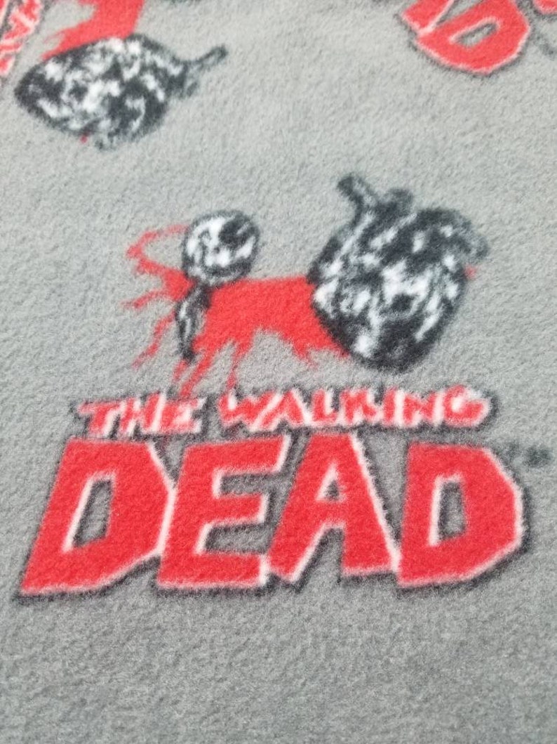 Walking Dead Fleece Blanket The Walking Dead Fleece Throw Etsy