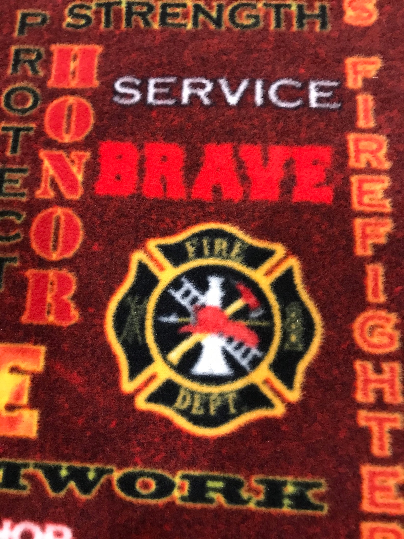 Firefighter Fleece Blanket Rescue Fleece Throw Firefighter Etsy