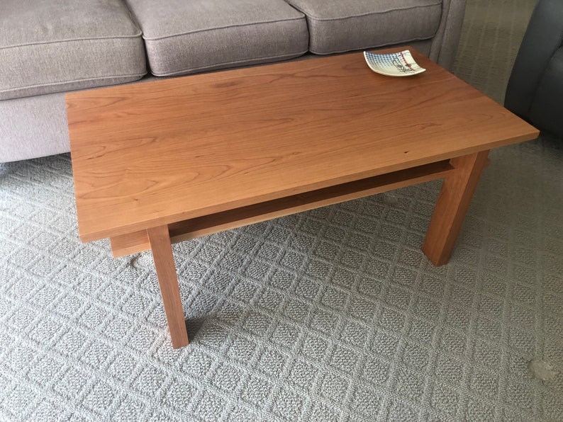 Cherry Coffee Table Small Spaces Etsy