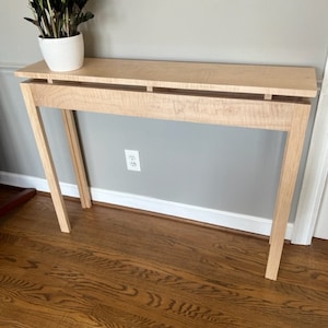 Tiger Maple Console Table