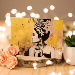 Carte postale kim or yoga - postal card - pour correspondance ou à encadrer - card