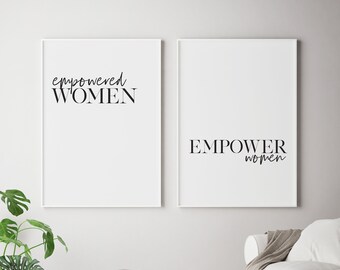 poster femminista - donne emancipate - stampe in bianco e nero - arte femminista - stampa marcia femminile - femminismo - arte da parete in bianco e nero