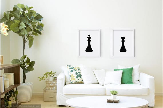 King and Queen Love (Chess) | Art Board Print