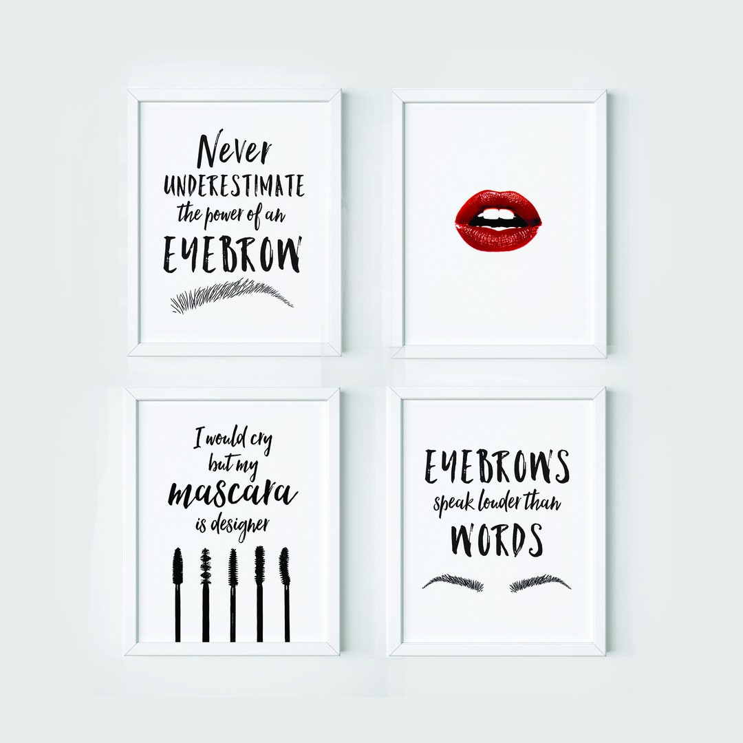 Makeup Wall Decor Makeup Prints Makeup Wall Art Makeup Wall Prints