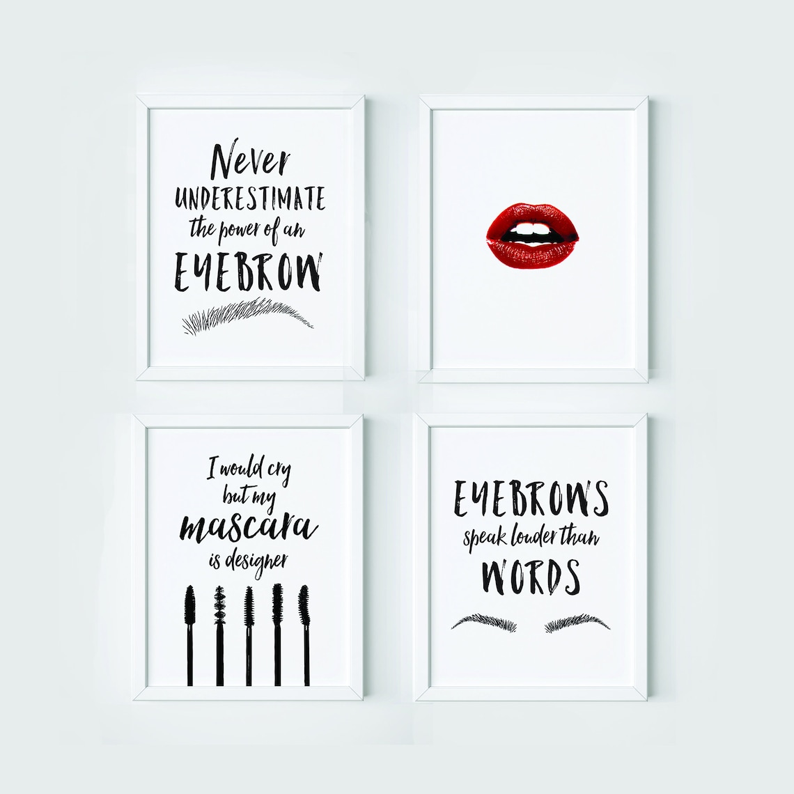 Makeup Wall Decor Makeup Prints Makeup Wall Art Makeup - Etsy