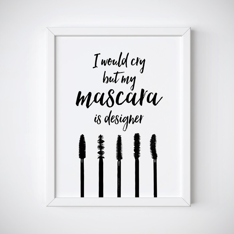 Makeup Wall Decor Makeup Prints Makeup Wall Art Makeup Etsy