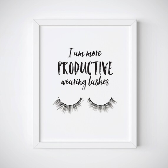 Wimpern Druck - Makeup - Makeup Print - Makeup Art - Zitat Drucke - Makeup  Decor - Makeup Wand Kunst - Fashion Print - Makeup Prints - Drucke - Etsy.de